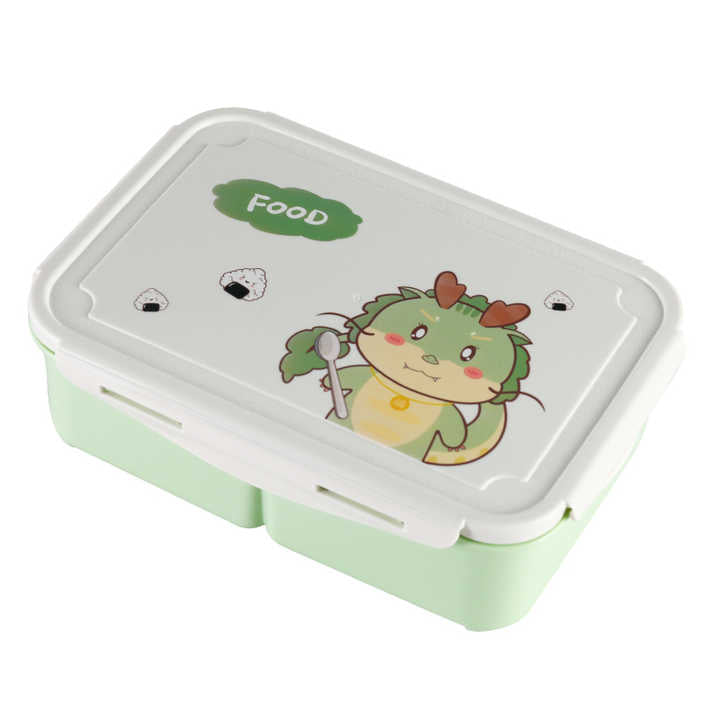 Cute Dragon Lunch Box Set for Kids,Pink