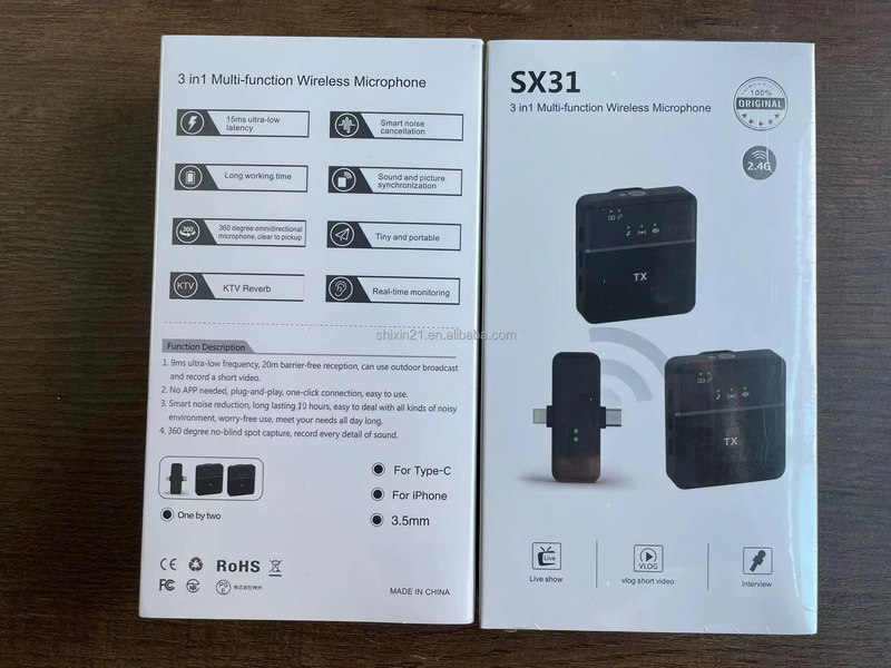 SX31 3-in-1 Wireless Microphone