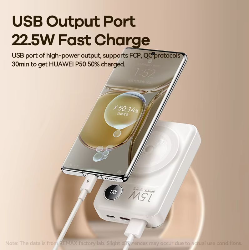 Portable Wireless Charger with Multiple Charging Ports - HP-260