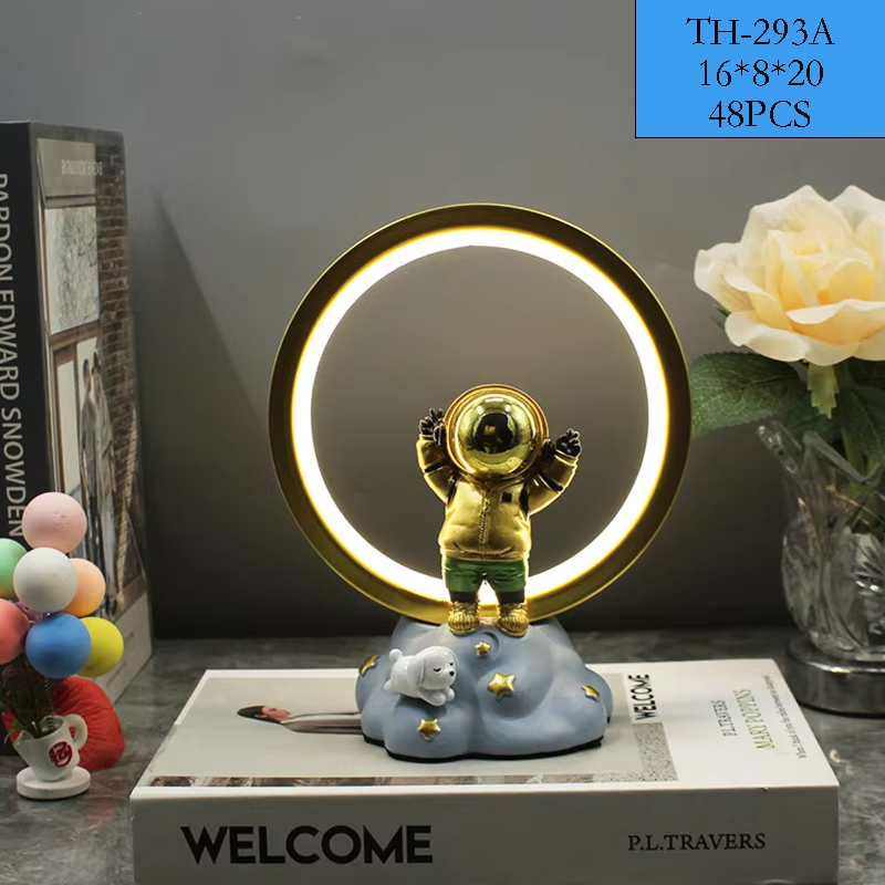 Usb Plug Led Decorative Room Lights yoga Meditation Astronaut Modern Table Lamps Home Decor