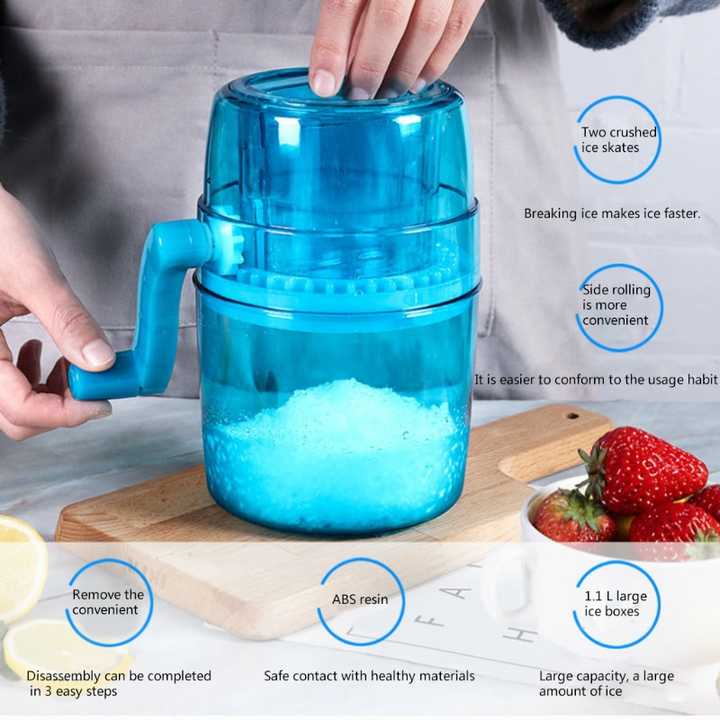 Enjoy Fluffy Shaved Ice at Home with the SALA Manual Ice Crusher