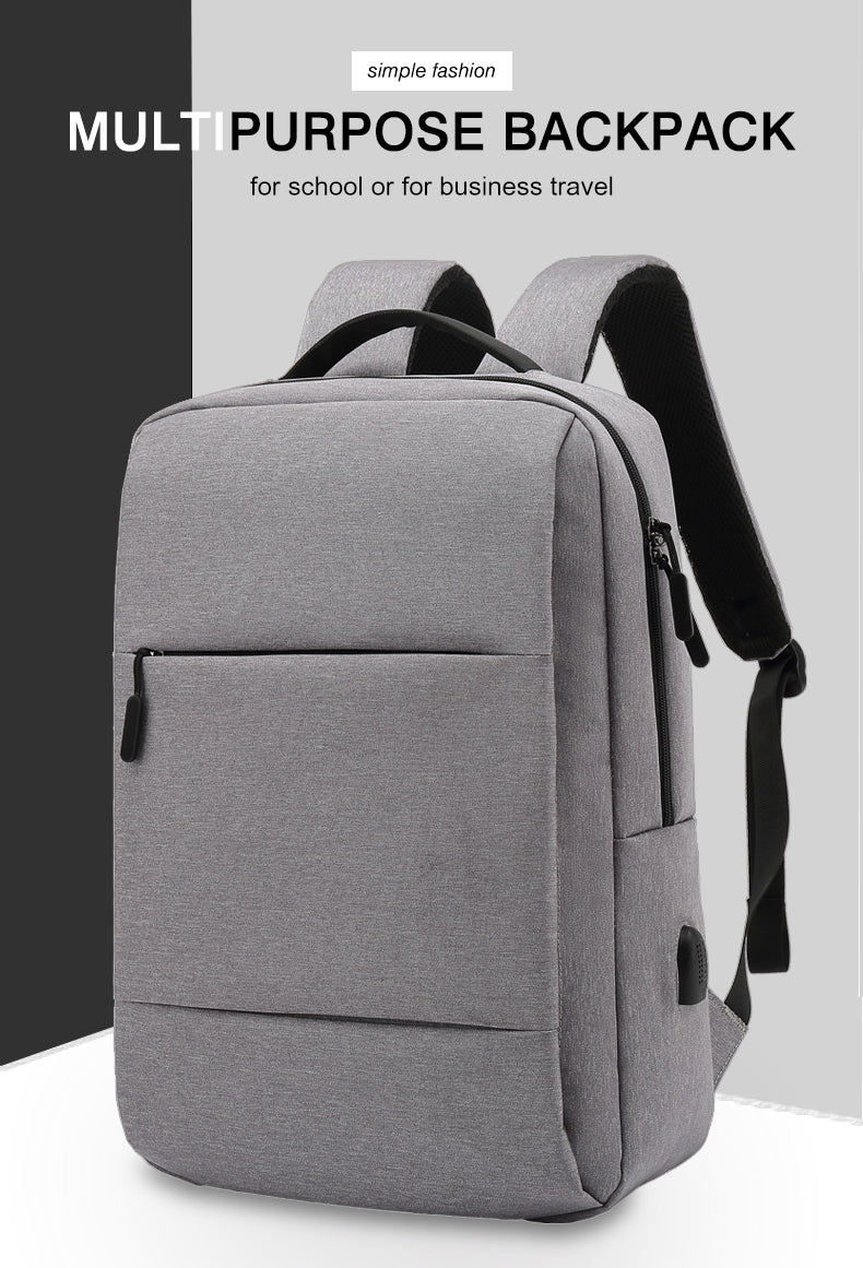 Men's Backpacks Business Travel Laptop Backpack With USB Nylon School Bag