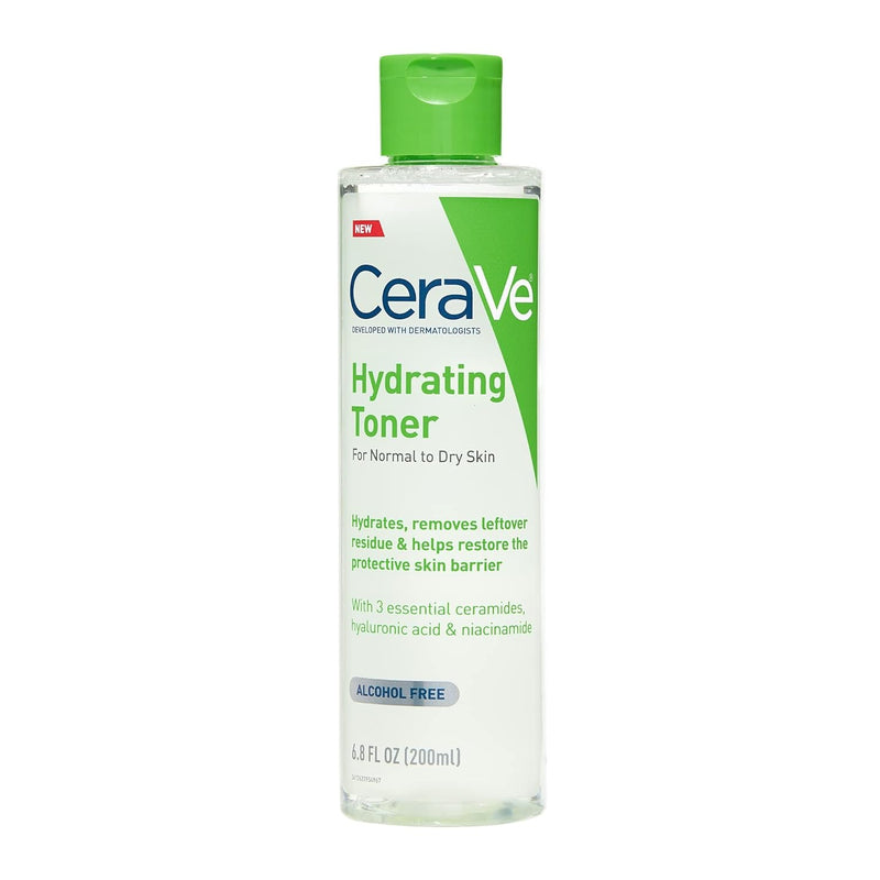 CeraVe Hydrating Facial Toner for Normal to Dry Skin, Alcohol Free Gentle Face Toner, 6.8 fl oz