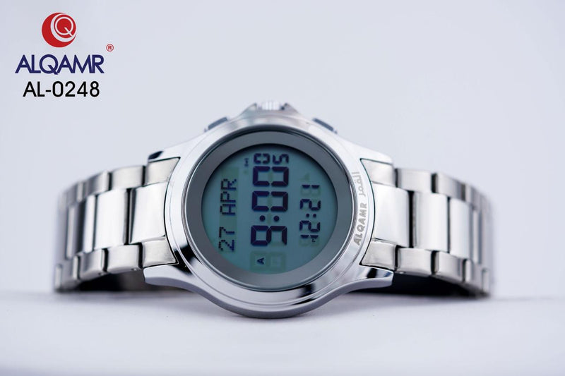 Alqamr AL-0248 Digital Watch – Sleek Stainless Steel Design