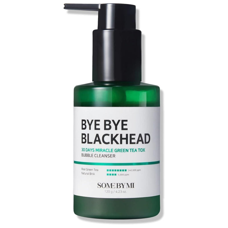 SOME BY MI Bye Bye Blackhead 30 Days Miracle Green Tea Tox Bubble Cleanser – Pore Cleansing and Blackhead Removal