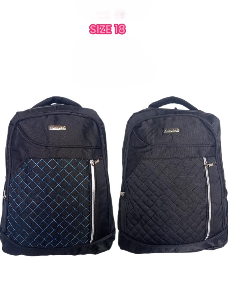 Captain Backpack 3047 - Stylish and Durable Daypack with Diamond Pattern