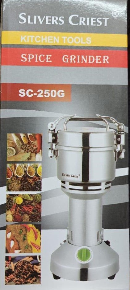 Powerful Spice Grinder with Stainless Steel Blades - Silvers Criest SC-250G