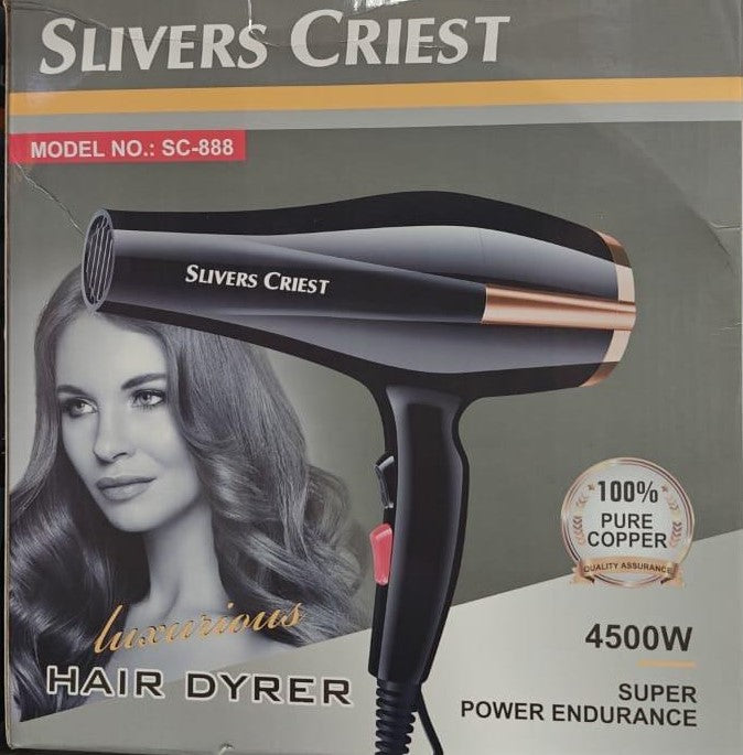 Powerful 4500W Hair Dryer with 100% Pure Copper Motor