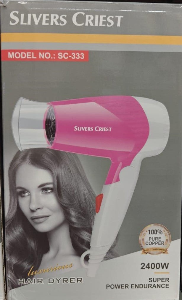 Powerful 2400W Hair Dryer with 100% Pure Copper Motor