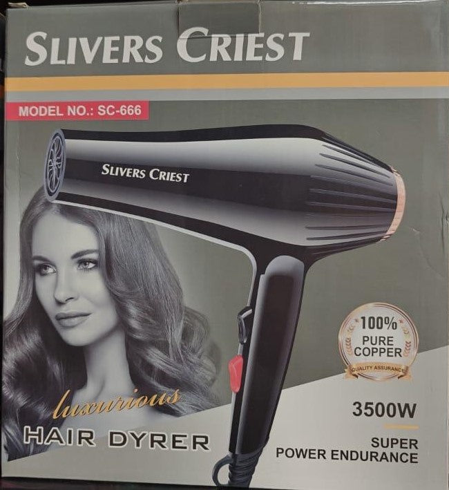 Powerful 3500W Hair Dryer with 100% Pure Copper Motor