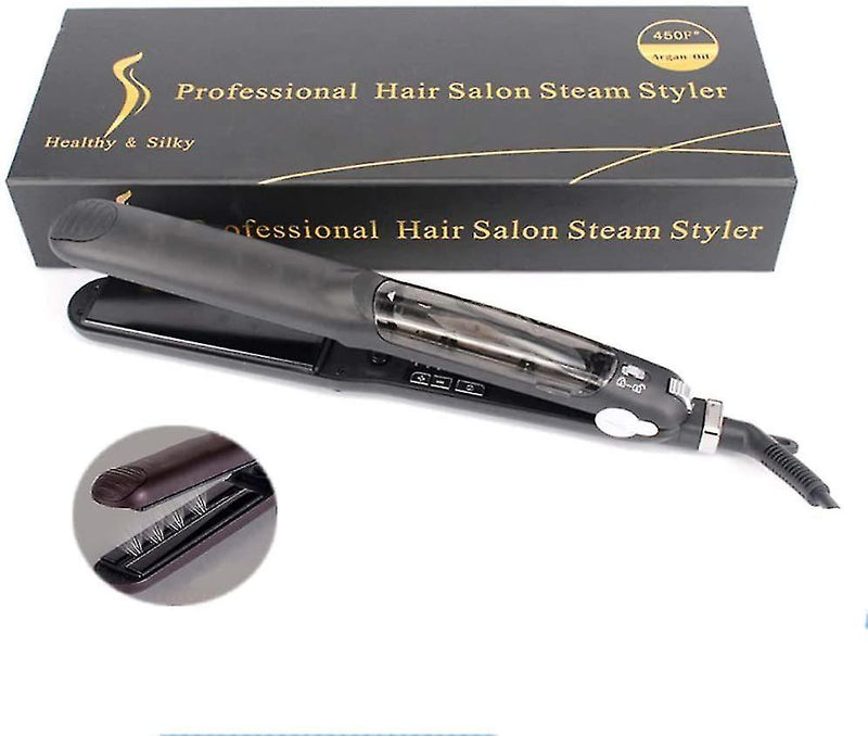 Professional Hair Salon Steam Styler with Argan Oil: Healthy, Silky Hair