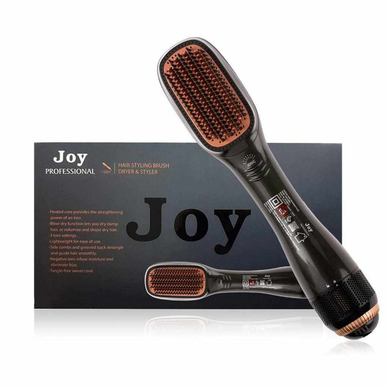 Joy Professional Hair Styling Brush: Dry, Style, and Straighten in One