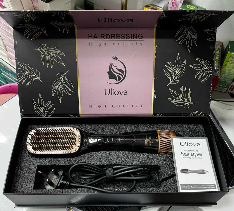 Uliova Hair Styling Brush: Dry, Style, and Straighten in One