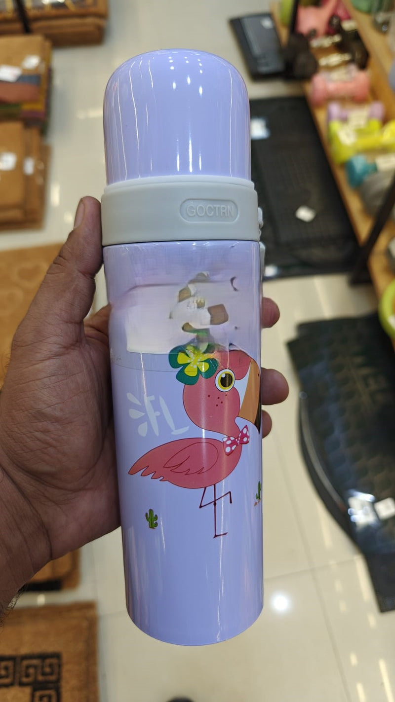 Flamingo Kids' Water Bottle with Cute Design