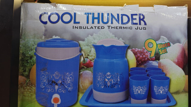 Cool Thunder Insulated Thermic Jug Set: Keep Drinks Hot or Cold