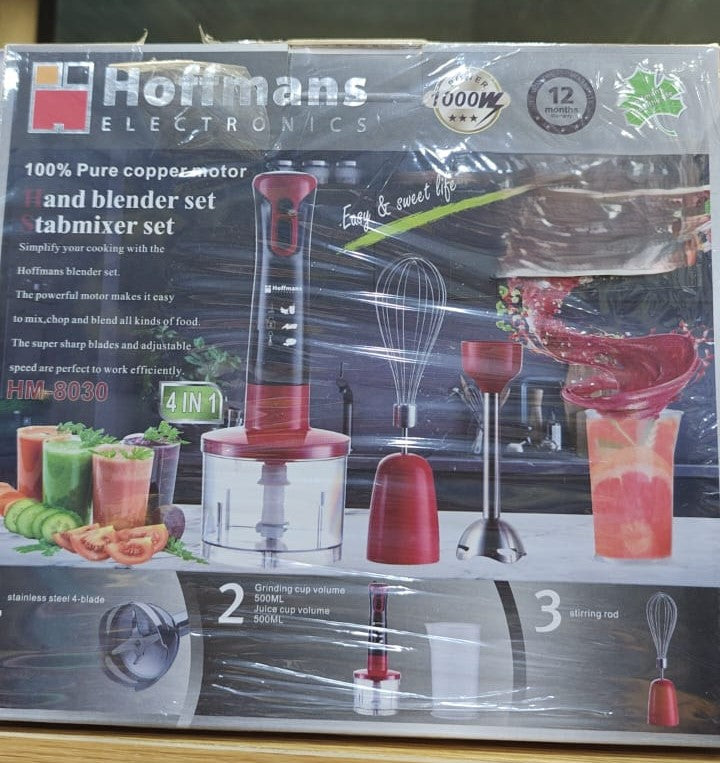 Hoffmans 4-in-1 Hand Blender: Powerful and Versatile for Easy Cooking