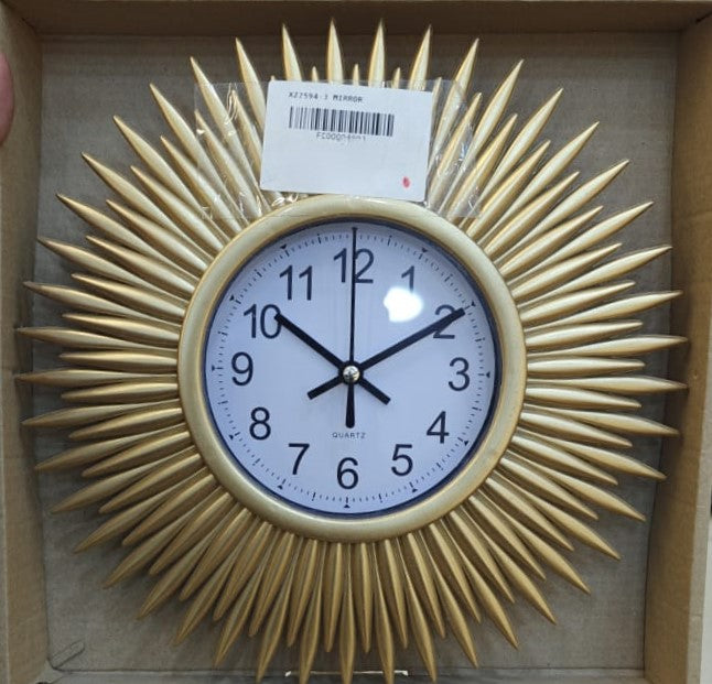 Sunburst Wall Clock - Modern and Eye-Catching Timepiece