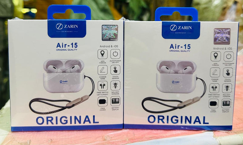 Zarin Air-15 Earbuds: True Wireless Audio with Style