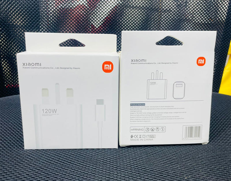 Xiaomi 120W GaN Charger with Cable - Ultra-Fast Charging, Compact Design, Multi-Por