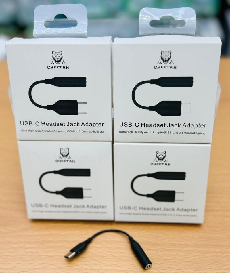 Cheetah USB-C to 3.5mm Audio Adapter - Connect Your Headphones to USB-C Devices