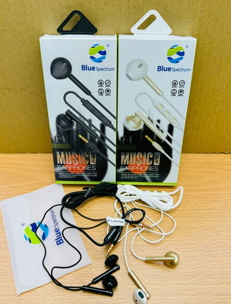 Blue Spectrum Music Earphones - Crystal Clear Sound, Comfortable Fit, Stylish Design