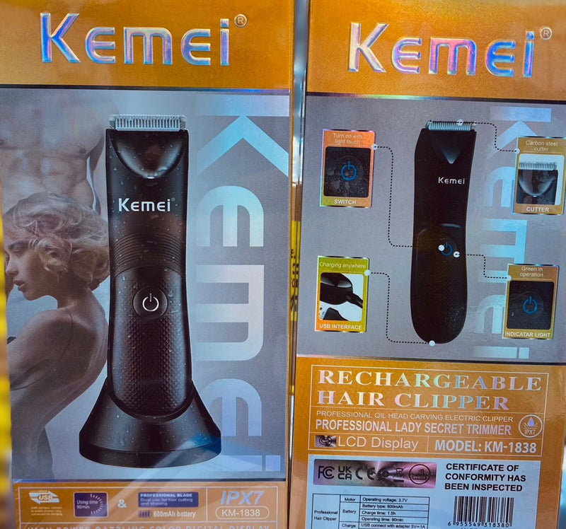 Kemei KM-1838 Hair Clipper - Professional Hair Cutting at Home