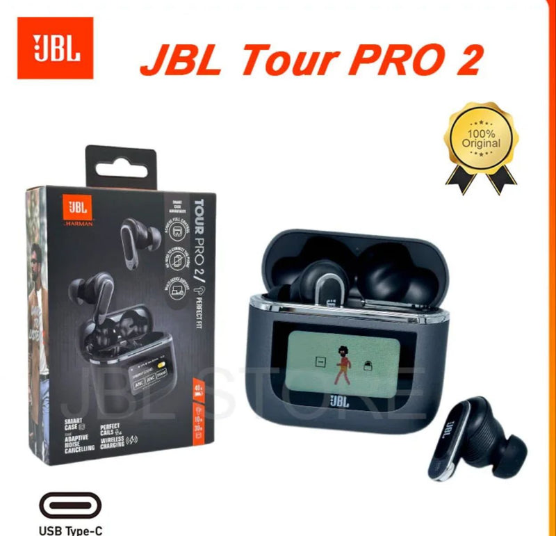 JBL Tour Pro 2 - Premium True Wireless Earbuds with Smart Case & LED Display