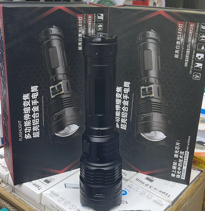 Rechargeable Tactical Flashlight - Ideal for Outdoor Activities and Emergencies