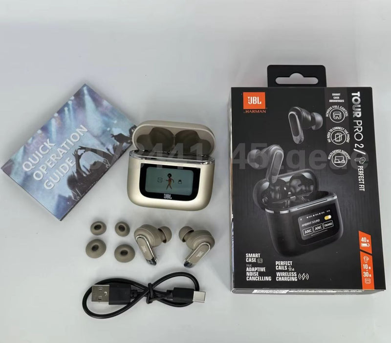 JBL Tour Pro 2 - Premium True Wireless Earbuds with Smart Case