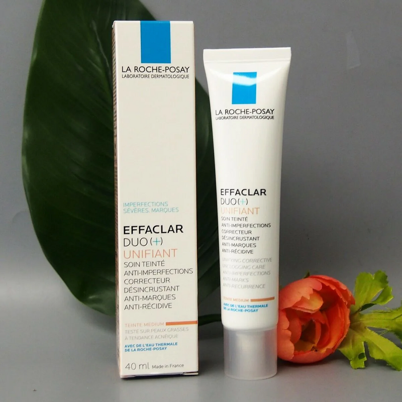 La Roche Posay Effaclar Duo [+] Unifiant Medium (40ml) - Repairing Cream with Color, Acne