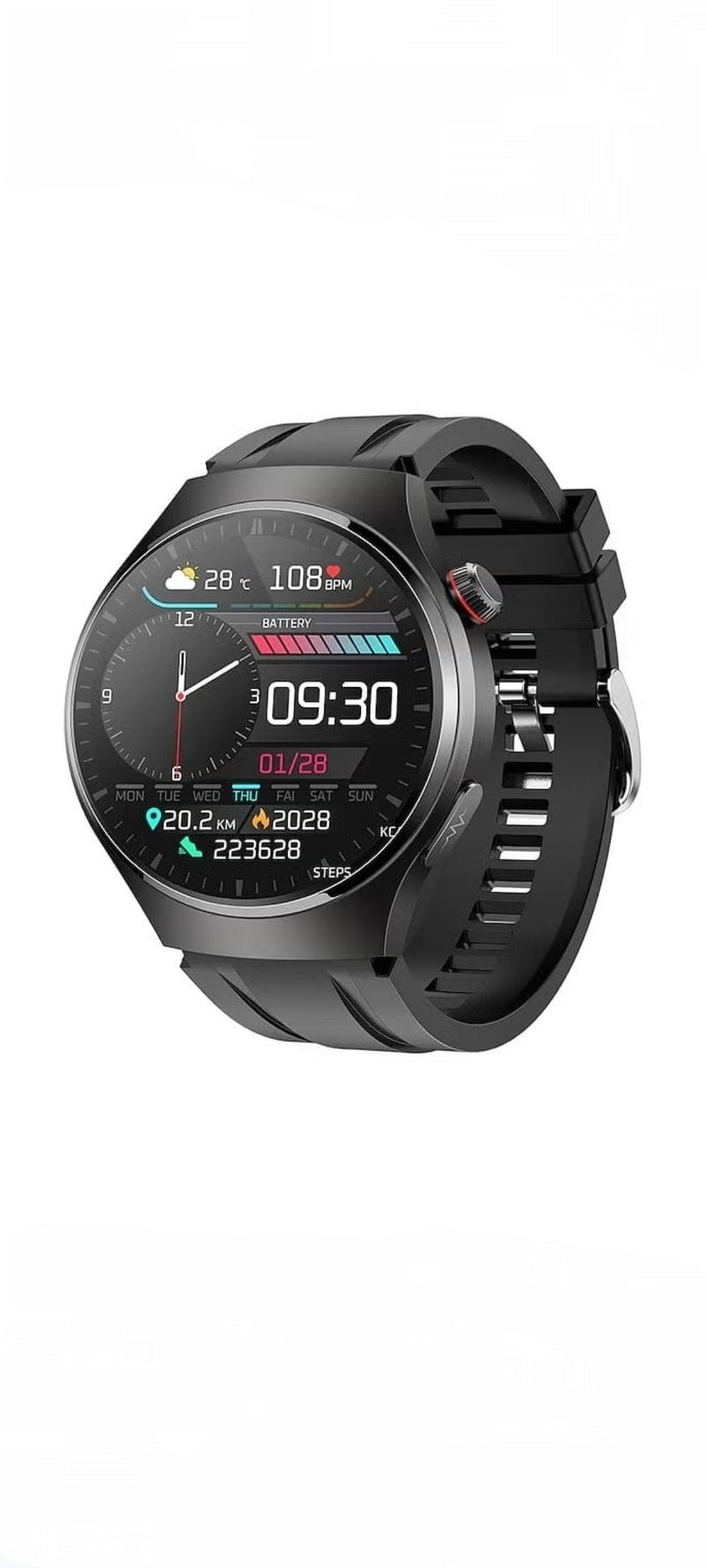 Modio MR 60 Smart Watch – Fitness Tracker, Heart Rate Monitor, Sleep Tracking, and Notifications