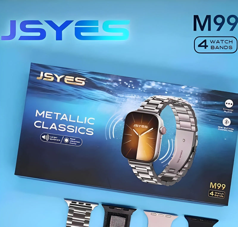 JSYES M99 Smart Watch – 1.85" AMOLED Display, Bluetooth Calling, Heart Rate & Fitness Tracker