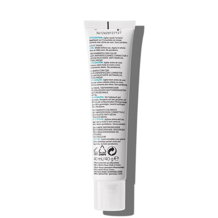 La Roche Posay Effaclar Duo [+] Unifiant Medium (40ml) - Repairing Cream with Color, Acne