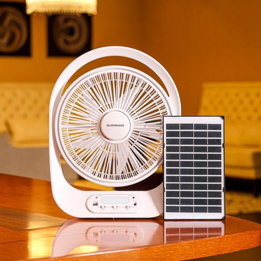 Desktop Rechble Fan With Led1x3