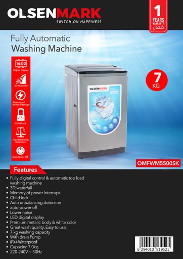 Fully Automatic Washing Machine/7KG1X1