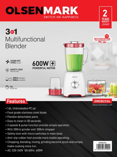 2In1 Blender/1.5L Unbrk Jar/Saftlock1x6