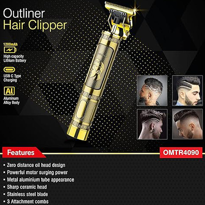 Outliner Hair Clipper/SS Bld/4clip 1x100