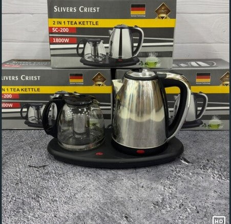 Versatile 2-in-1 Tea Kettle with German Technology - Silver Crest SC-200