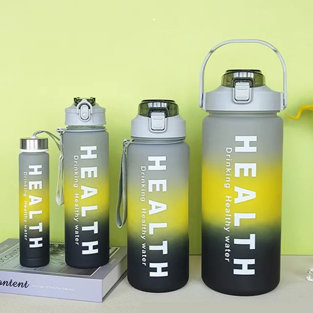 4-in-1 Gradient Water Bottle Set - Stay Hydrated and Healthy!