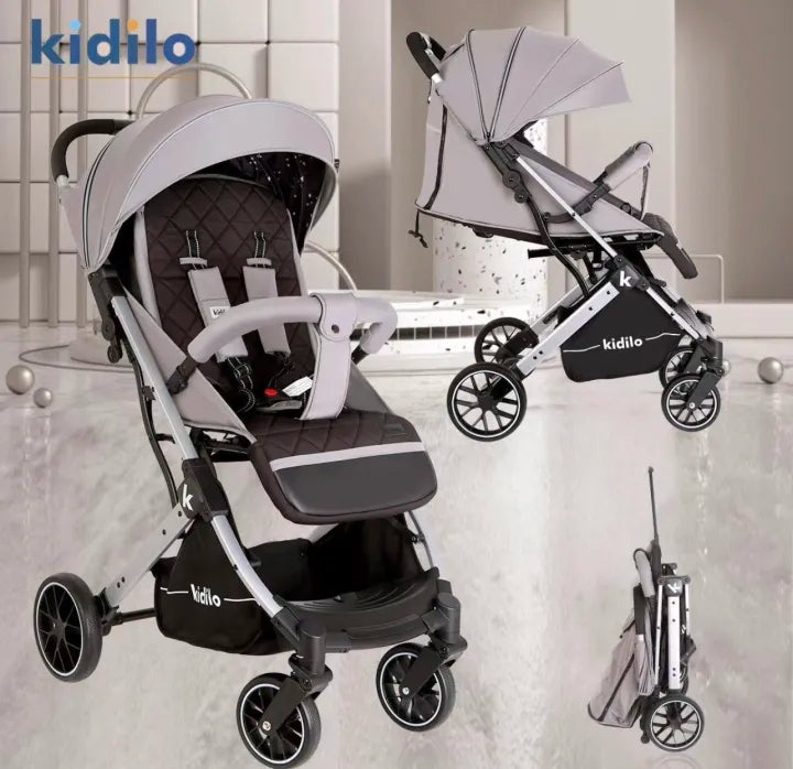 Kidilo Compact Stroller - Lightweight, Versatile, and Stylish