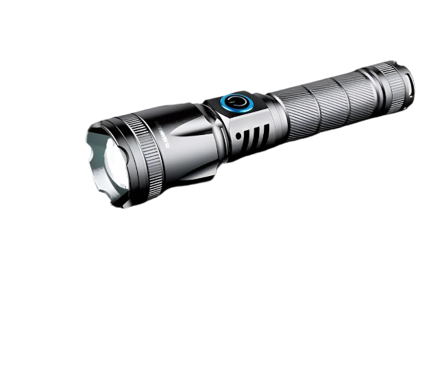 Rech Led Flashlight/Zoming 1x50