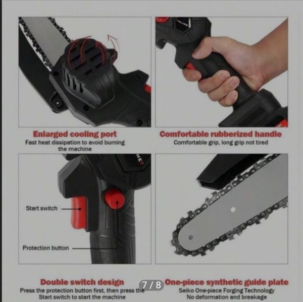 Cordless Electric Chainsaw - Safe and Easy to Use