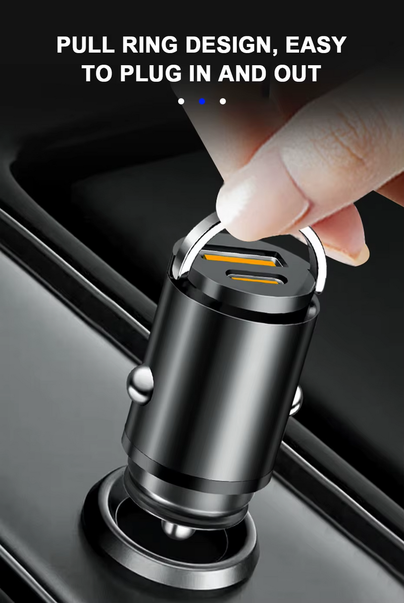 Dual-Port Car Charger for Tablets and Smartphones - HP-782