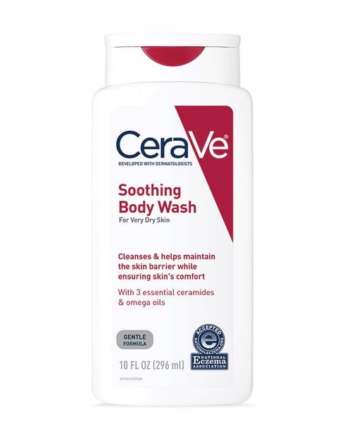 CeraVe Soothing Body Wash for Very Dry Skin | Hydrating & Gentle Cleanser | 10 fl oz (296 ml)