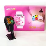 AMOLED TK19 Mini Smart Watch - Stylish Fitness Tracker with Vivid Display & Multiple Bands