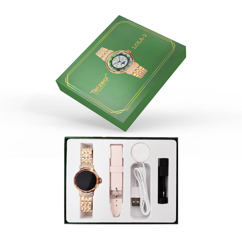 Elegant Telzeal Lola-2  Dual-Tone Wristwatch - Timeless Accessory for Every Occasion