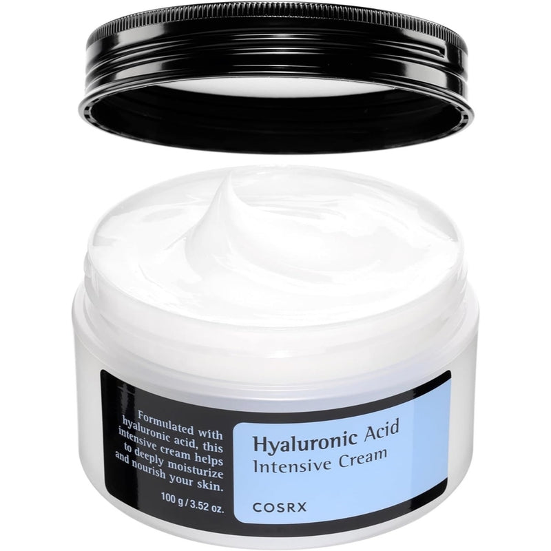 COSRX Hyaluronic Acid Moisturizing Cream, Long-lasting Hydration, Rich Moisturizer for Sensitive Skin 3.52 oz / 100g, Korean Skin Care