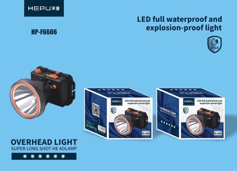 HEPU HP-F6606 LED Full Waterproof and Explosion-Proof Headlamp