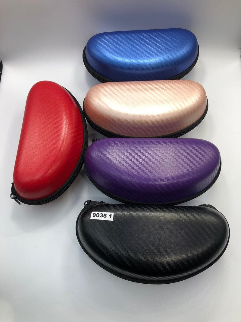 Hard Shell Eyeglass Cases with Stylish Carbon Fiber Texture