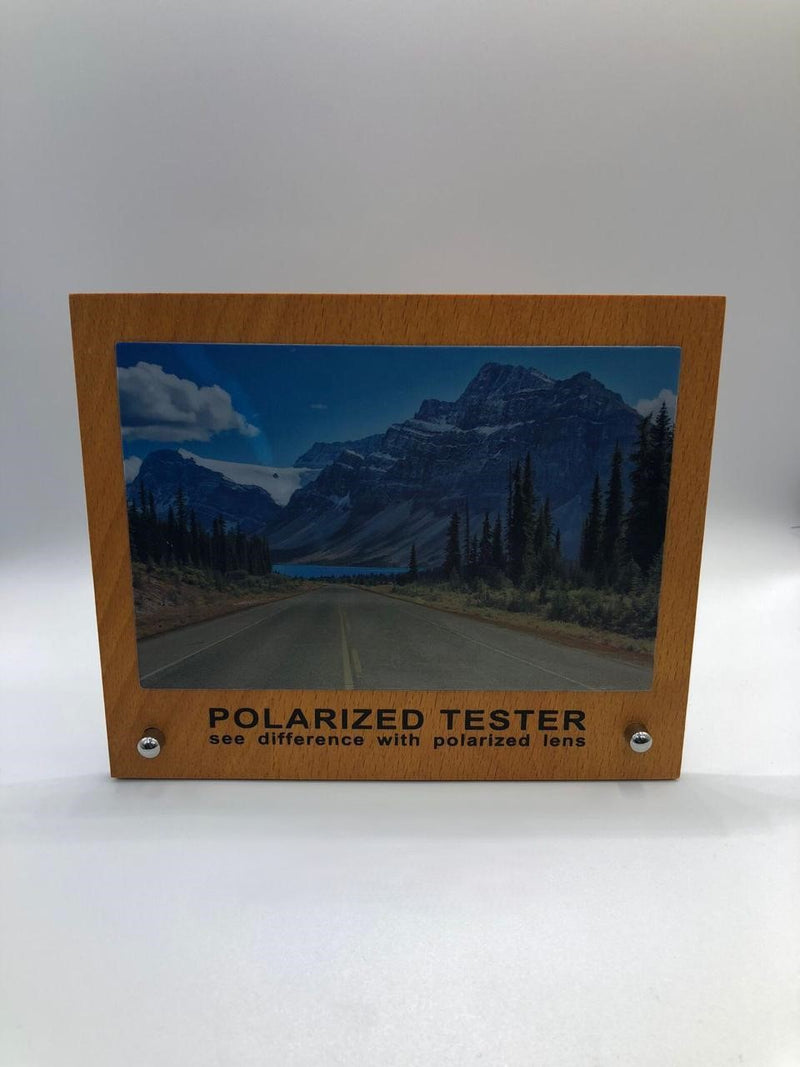 Polarized Lens Tester - High-Quality Wooden Stand